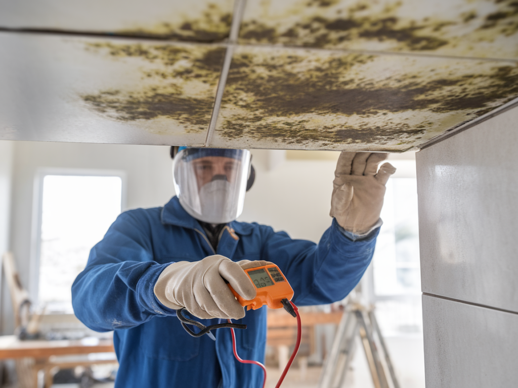 Wie finde ich versteckten schimmel hinter fliesen mit einfachen messmethoden und sauberer dokumentation für handwerker