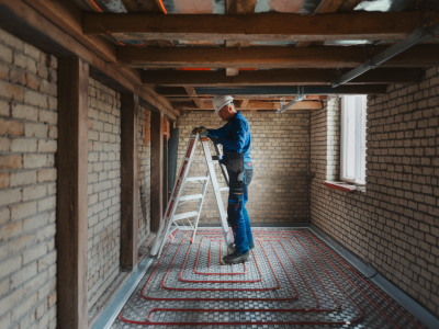 Wie installiere ich eine elektrische fußbodenheizung im altbau ohne hohe aufbaudicke