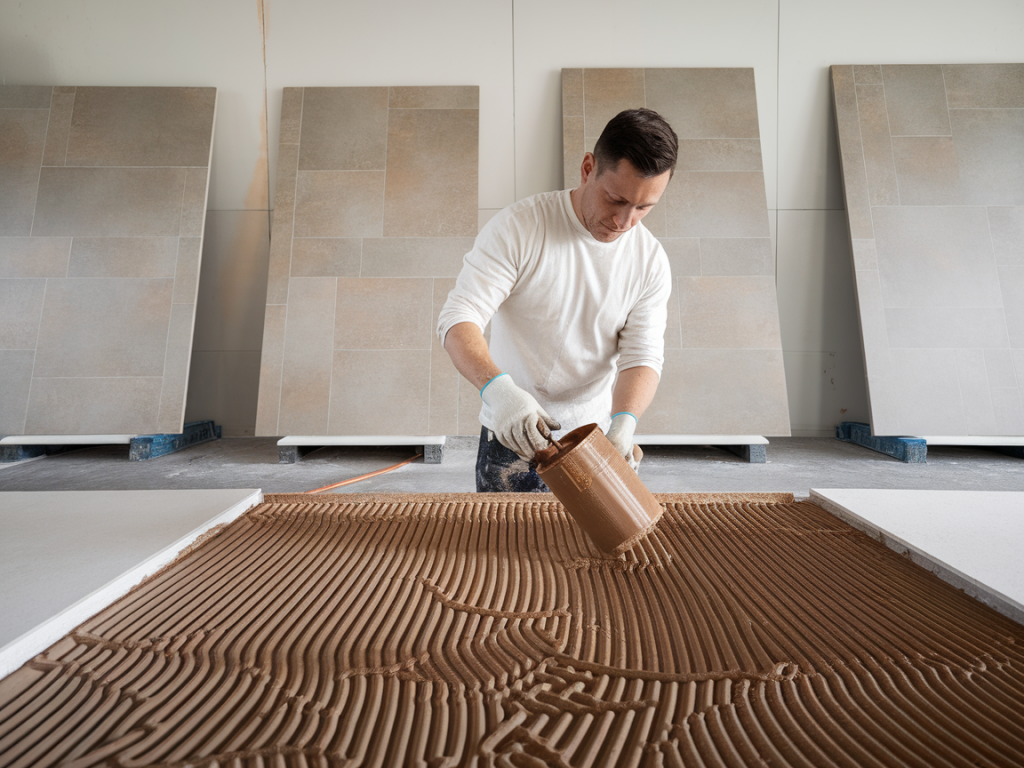Fliesenkleber und fugenmörtel wählen: so vermeide ich rissbildung auf großformatigen platten