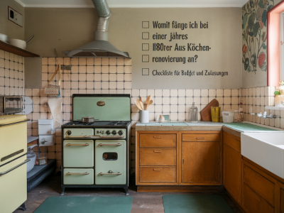 Womit fange ich bei einer 1960er-jahre-küchenrenovierung an: checkliste für budget und zulassungen